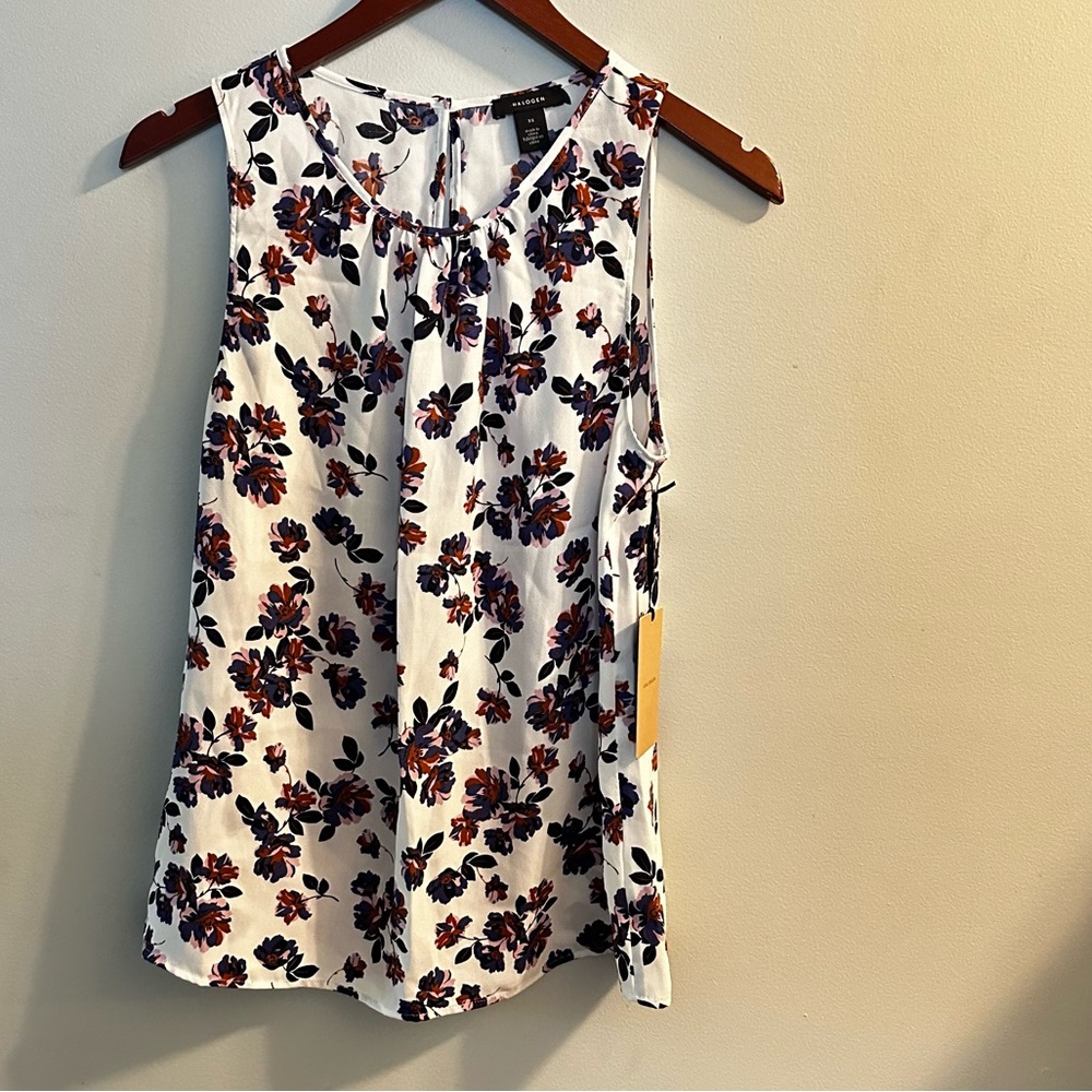 NWT Halogen floral tank top